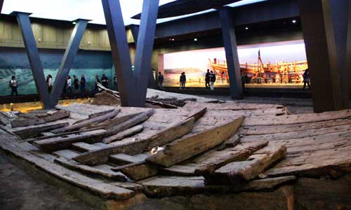 Shandong's Ancient Ship Museum records Maritime Silk Road