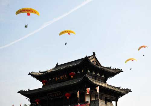 Taier Zhuang Ancient Town popular tourist destination