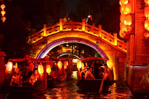 Taier Zhuang Ancient Town popular tourist destination