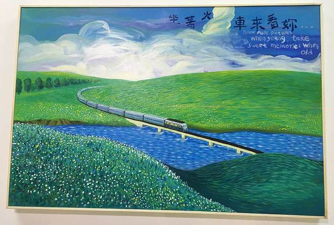 Shandong artist escapes reality through his paintings