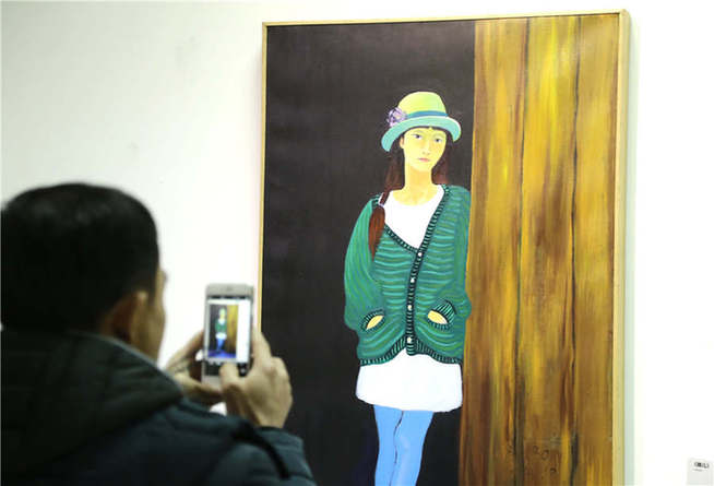 Shandong artist escapes reality through his paintings