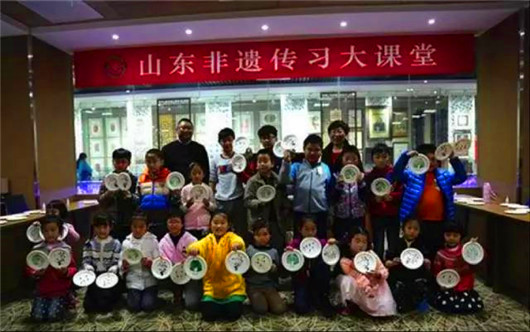 Shandong intangible cultural heritage classroom: how to draw a grain painting