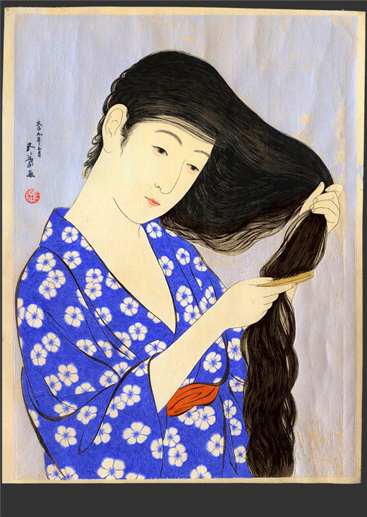 Shandong exhibits Japanese Ukiyoe wood block paintings