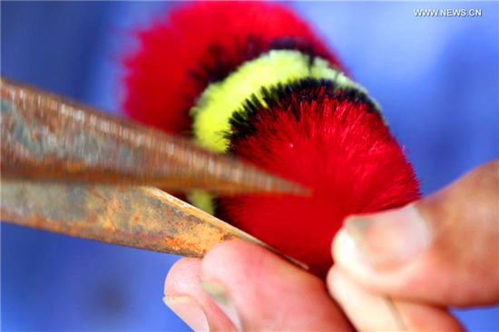Intangible cultural heritage: velvet bird made in Shandong