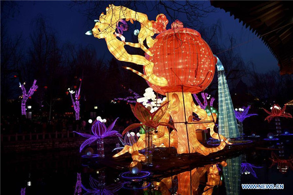 Lanterns and decorations seen in Shandong for Spring Festival