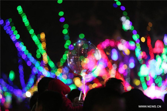 Colorful lanterns displayed to greet upcoming Lantern Festival in Shandong