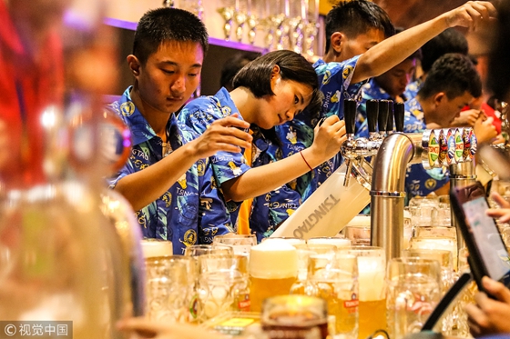 Intl beer festival opens in Qingdao