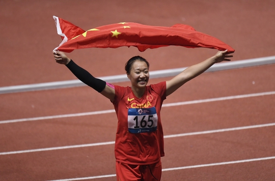 Yantai javelin thrower clinches women's gold at Asian Games