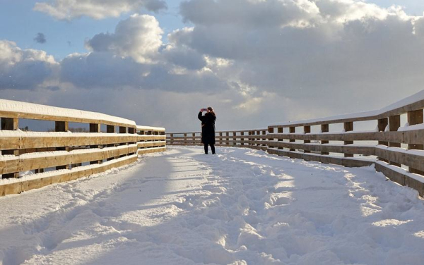 In pics: snow turns Yantai into winter wonderland