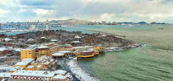 In pics: snow turns Yantai into winter wonderland