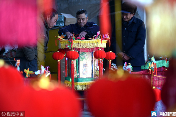 In pics: revolving lanterns a hit to welcome Spring Festival in Linyi