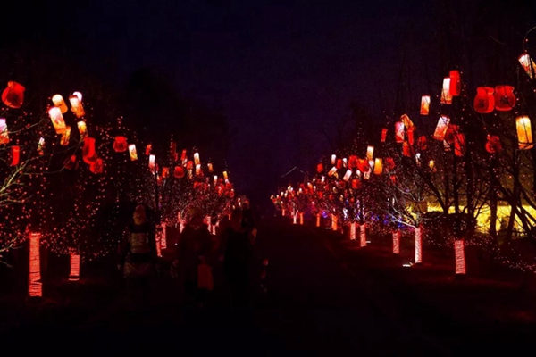 Lantern festival adorns Taierzhuang ancient town