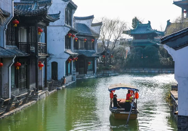 Early spring scenes full of life in Taierzhuang ancient town