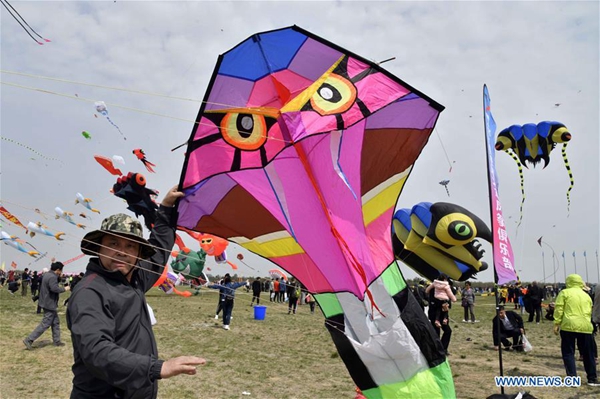 36th Weifang Intl Kite Festival kicks off in E China's Shandong