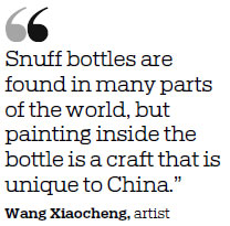 The master of Chinese art in a glass