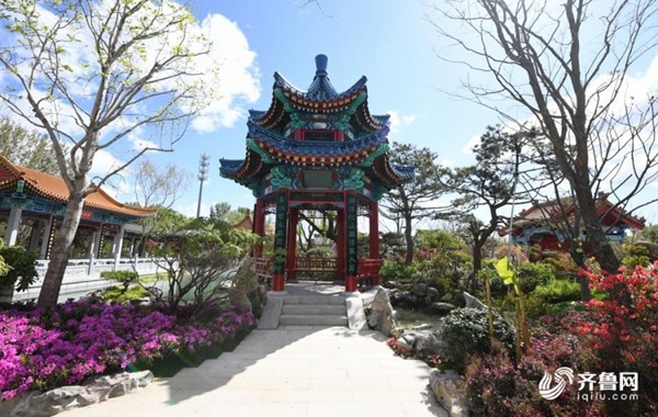 A view of Shandong Garden at Beijing horticultural expo