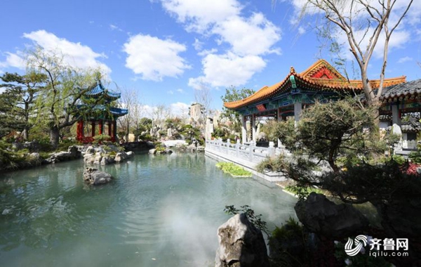 A view of Shandong Garden at Beijing horticultural expo