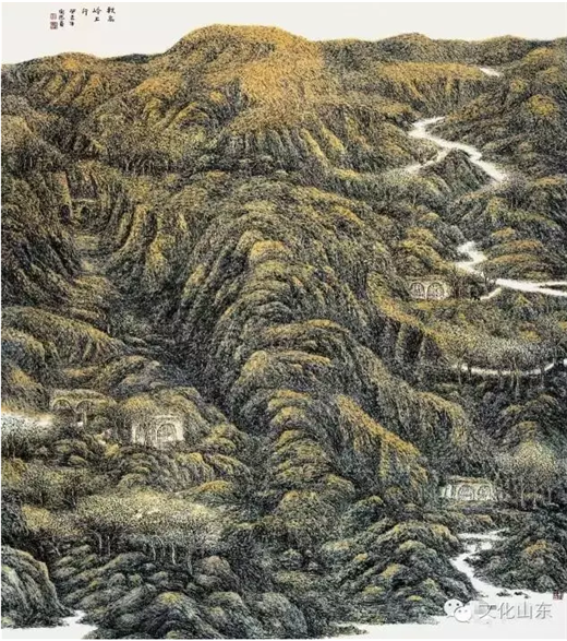 Chinese landscape painting exhibition of Wei Dezhang opens