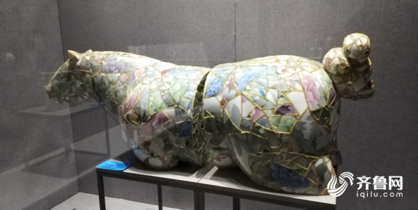 Creative ceramics exhibited at Shandong Museum