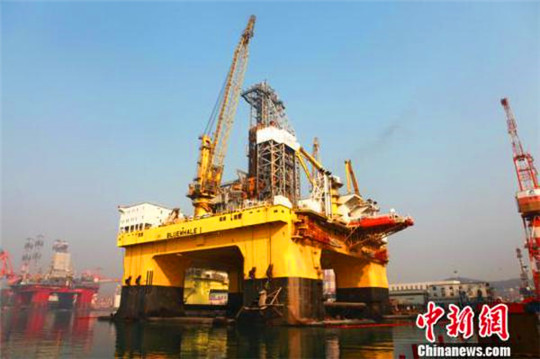 World's most advanced drilling rig delivered in Yantai