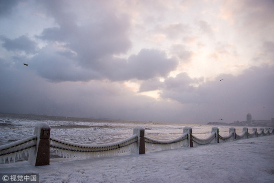 Yantai in snow: A winter fairyland