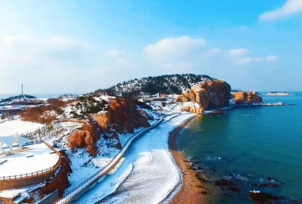 Yantai embraces picturesque views after snowfall