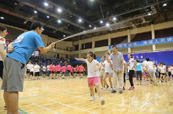 Jiading holds sports competition on National Fitness Day