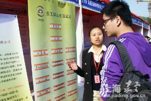 Jiading job fair attracts thousands of applicants