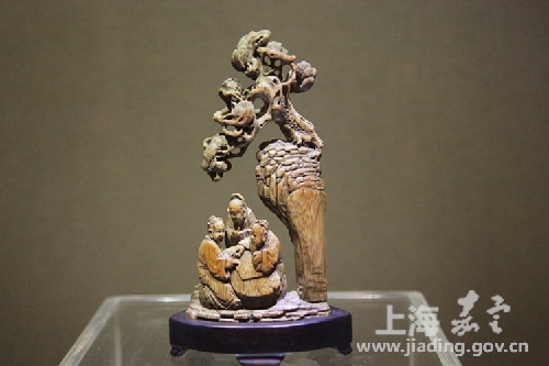 Jiading holds bamboo sculpture exhibition