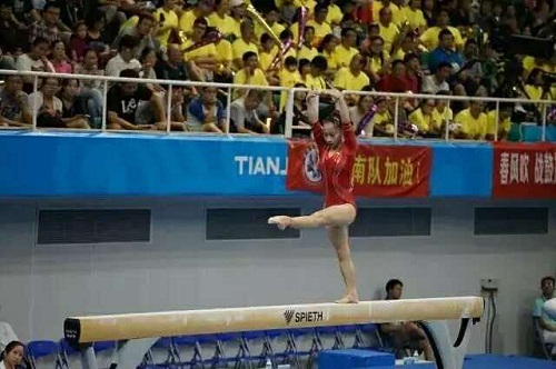 Jiading-born gymnast wins gold at National Games