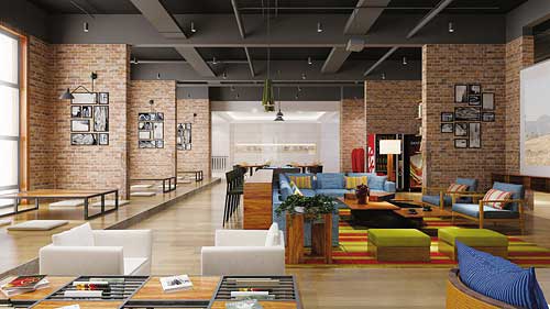 Business community combines office space and apartments