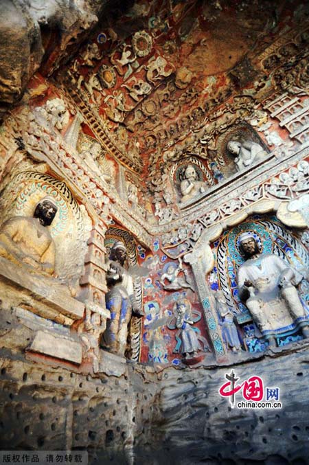 Yungang Grottoes in Shanxi