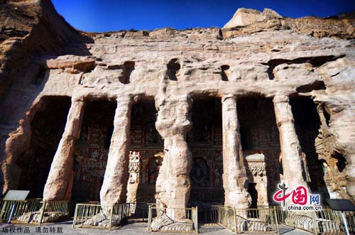 Yungang Grottoes in Shanxi