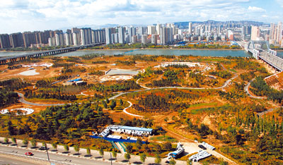 Bird’s-eye view of Datong’s Yuhe River