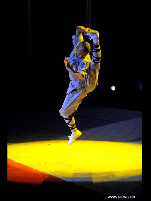 Shaolin martial arts performed in Taiyuan