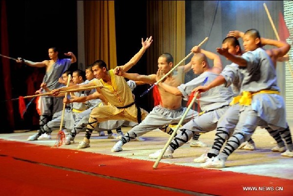 Shaolin martial arts performed in Taiyuan