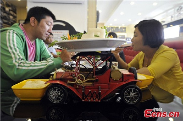 Car-themed restaurant in Taiyuan, Shanxi