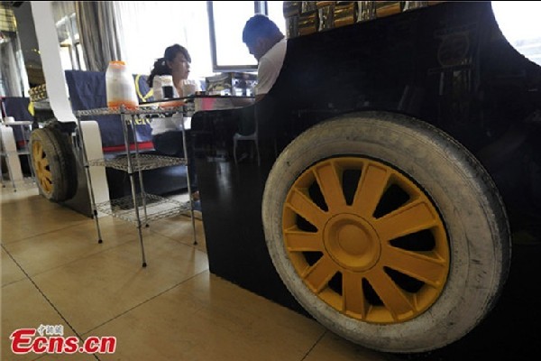 Car-themed restaurant in Taiyuan, Shanxi