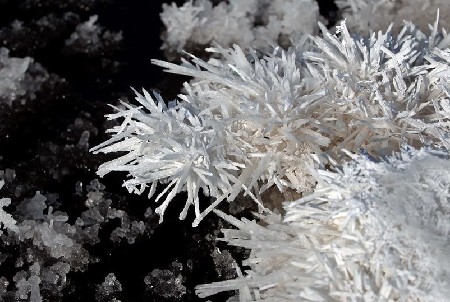 Glauber salt scenery in the Salt Lake of Yuncheng