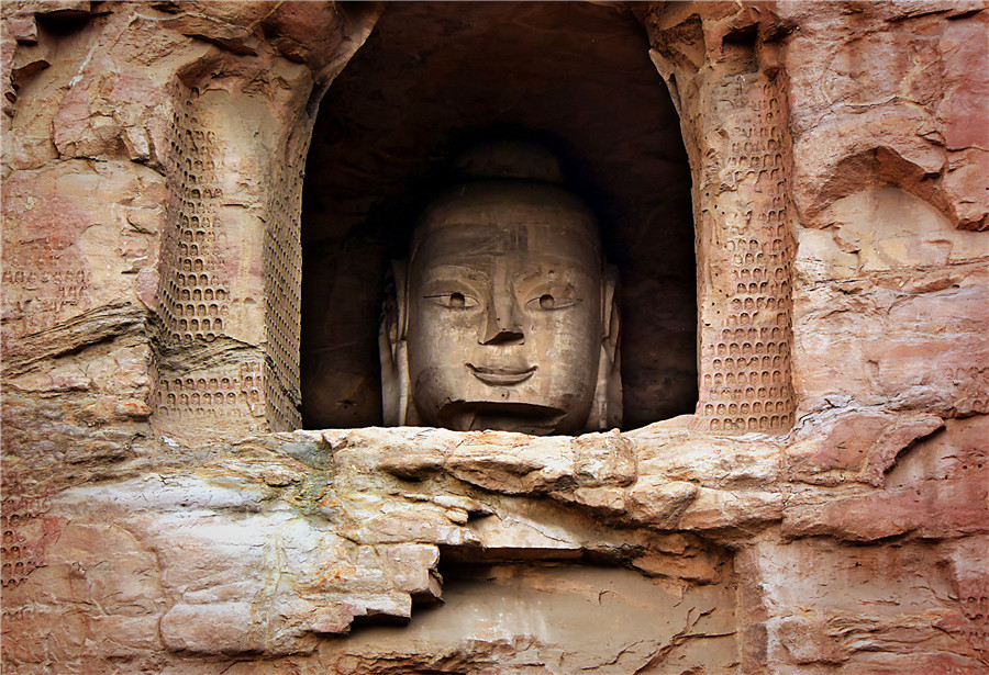 Buddha statues at grottoes across China