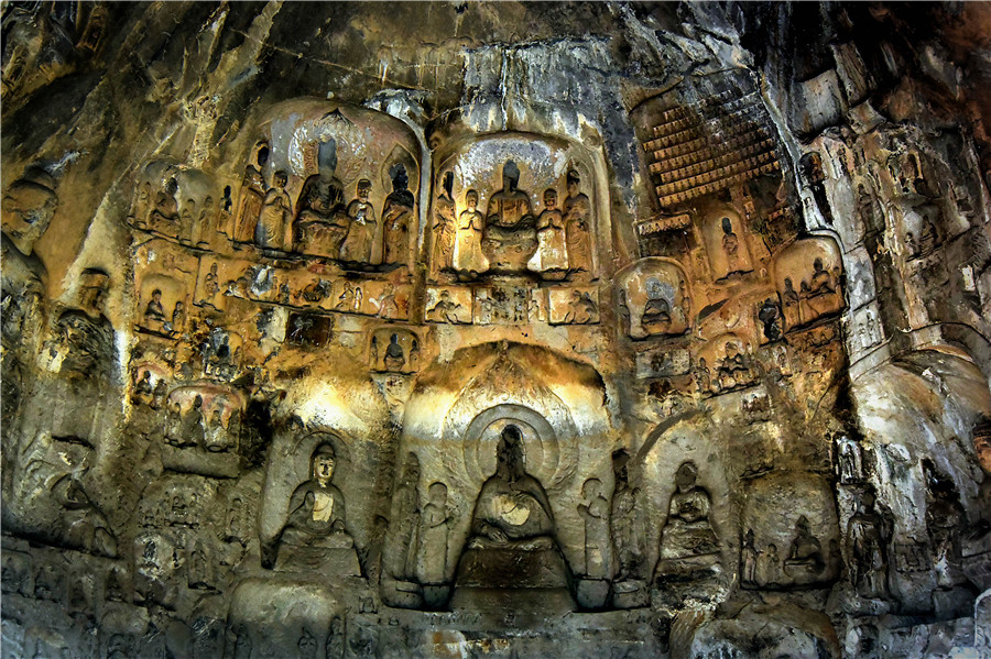 Buddha statues at grottoes across China