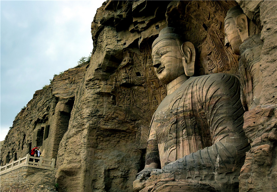 Buddha statues at grottoes across China