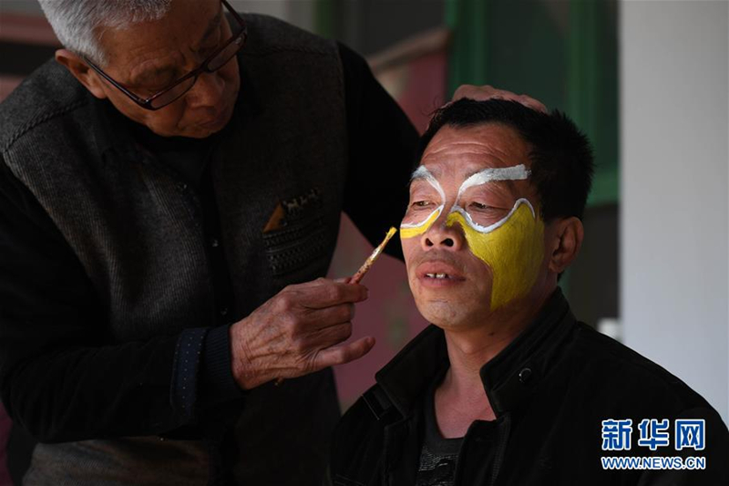 Beast stilts performance in rural Shanxi