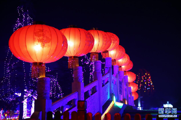 Spring Festival decorations light up Yuncheng