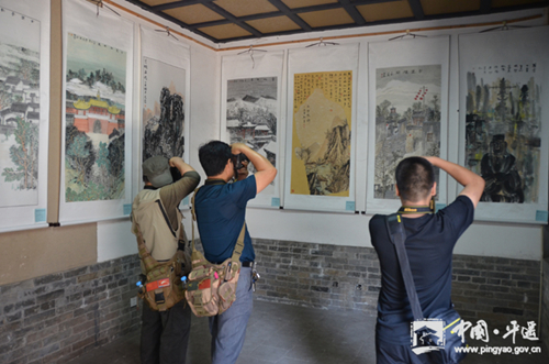 Calligraphy and painting exhibition held in Pingyao