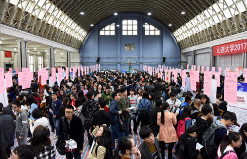 Shanxi University holds job fair