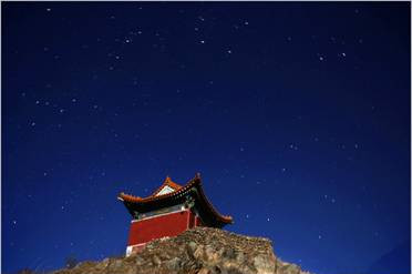 Buddhist holy land in winter