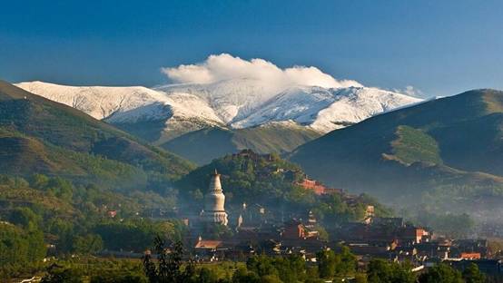 Mount Wutai's five peaks