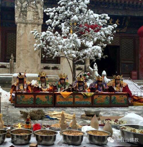 Spring Festival Buddhist ceremonies on Mount Wutai