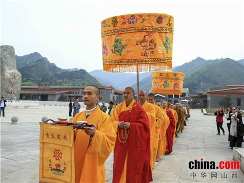 A grand buddhism event held in Mount Wutai